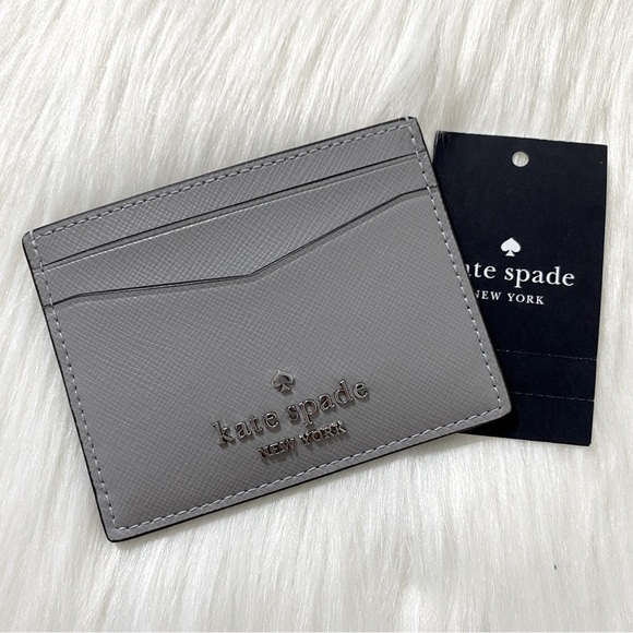 kate spade Other - NWT! Kate Spade Staci Small Slim Card Case Holder - Nimbus Grey